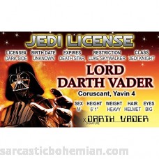 Signs 4 Fun Nswidv Vader's Driver's License B00FV5C426
